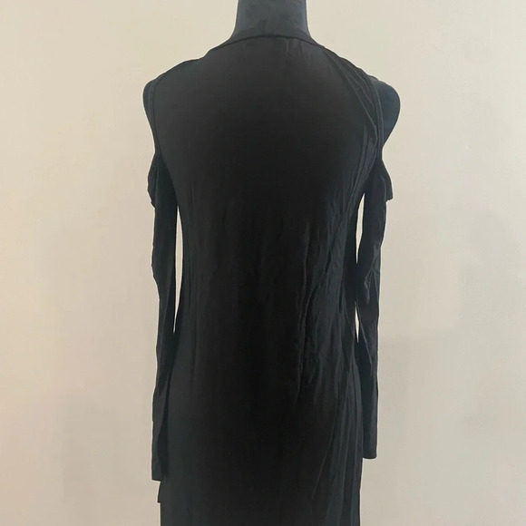NWT Michael Lauren Radford Open Shoulder Dress in Black Sz Small - Picture 11 of 11